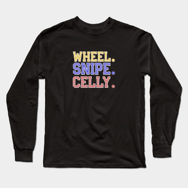 Multi-Colored - Letterkenny Irish and Shamrocks Hockey Fan - Wheel Snipe Celly Long Sleeve T-Shirt by PincGeneral